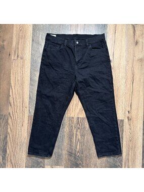 GAP Cheeky Straight High Rise Jeans Absolute Black Size 34 18R